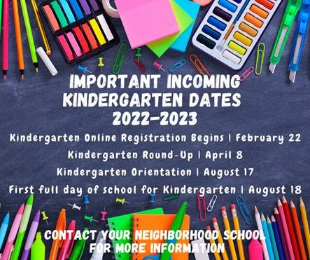  22-23 Kindergarten dates